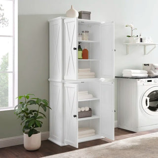 Crosley Furniture Clifton Distressed White Tall Pantry
