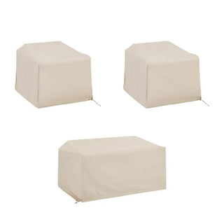 Crosley Furniture 3 PC Furniture Cover Set in Tan Color