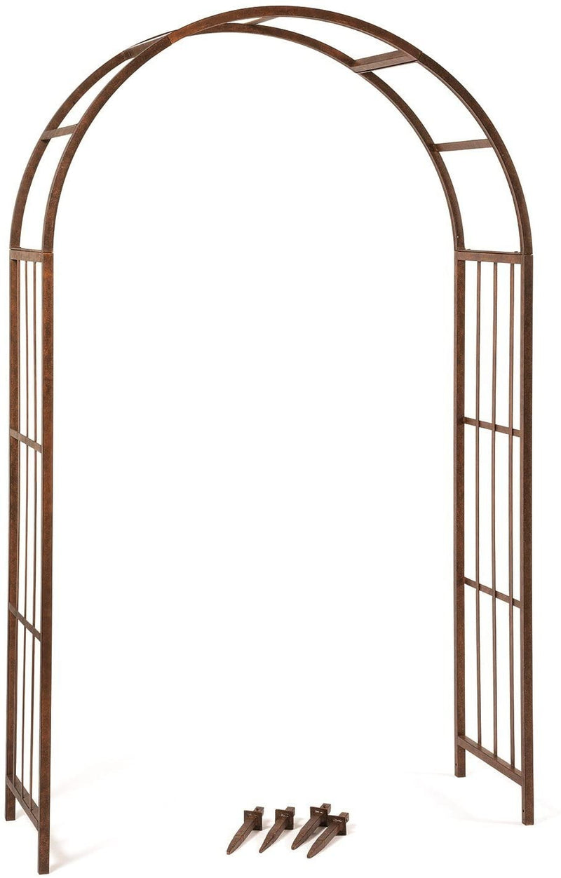 Deer Park AR125 Solera Arch, Natural Patina, 84"H x 51"W x 18"D, Ground Stakes Included