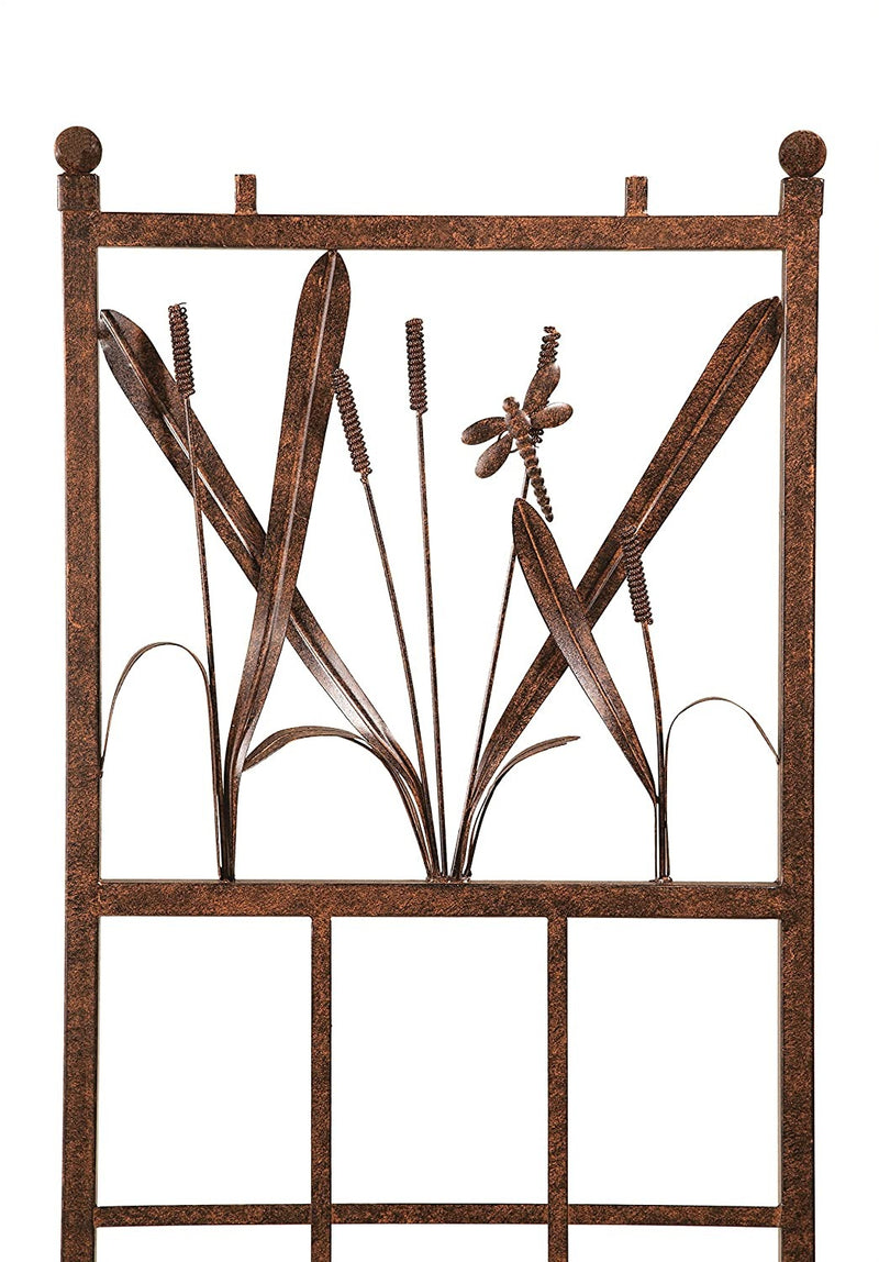 Deer Park AR214 Dragonfly Arch, Natural Patina, 84"H x 57"W x 22"D, Ground Stakes Included