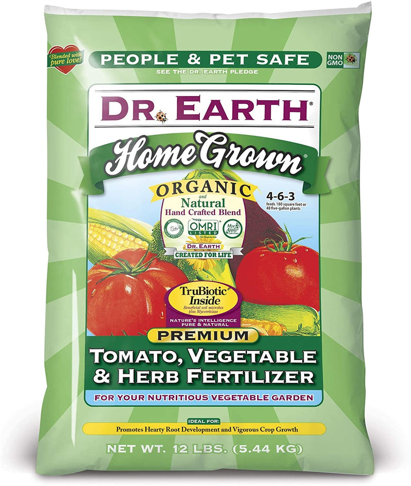 Dr. Earth Home Grown Tomato, Vegetavle & Herb Fertilizer 12 lb