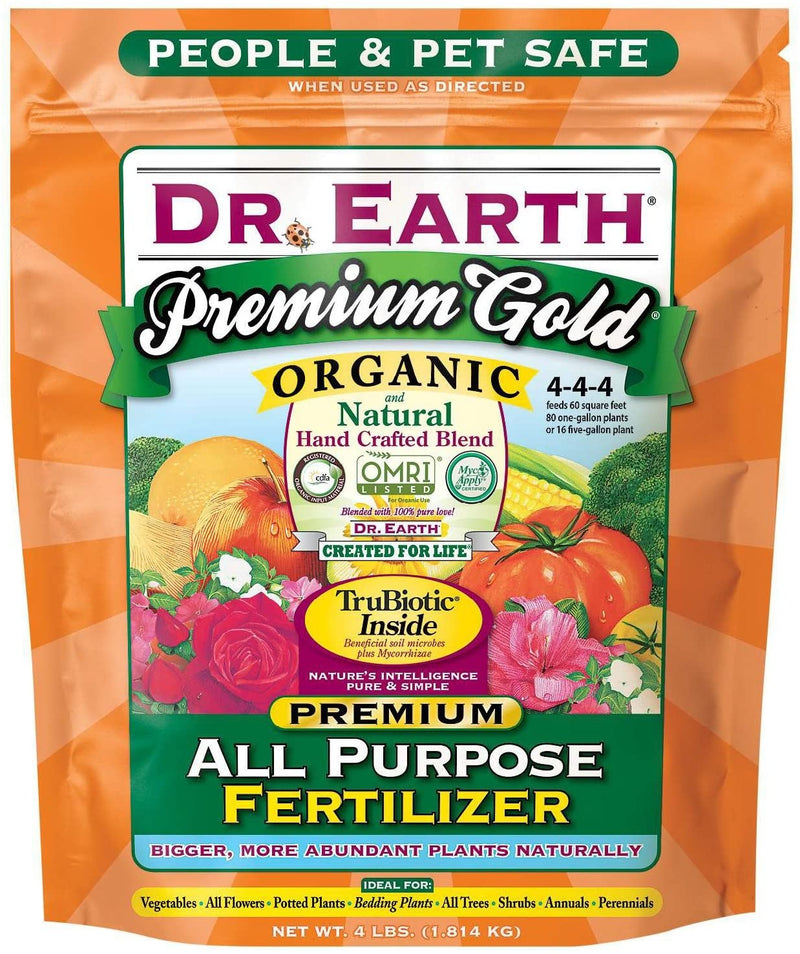Dr. Earth Premium Gold All Purpose Fertilizer 4 lb