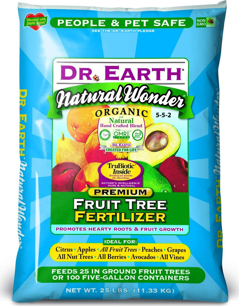 Dr. Earth Organic and Natural Wonder Fruit Tree Fertilizer 25 lb