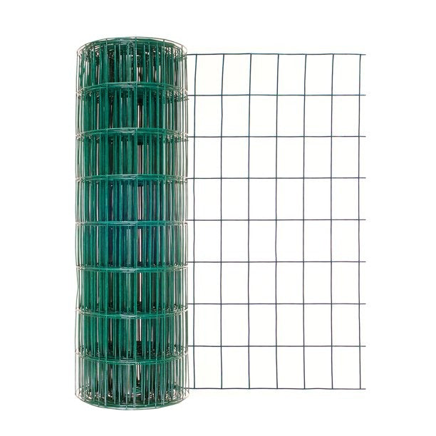 Garden Craft 24in H x 50ft L Green Vinyl Coated Steel Wire Fence with 2in x 3in Openings