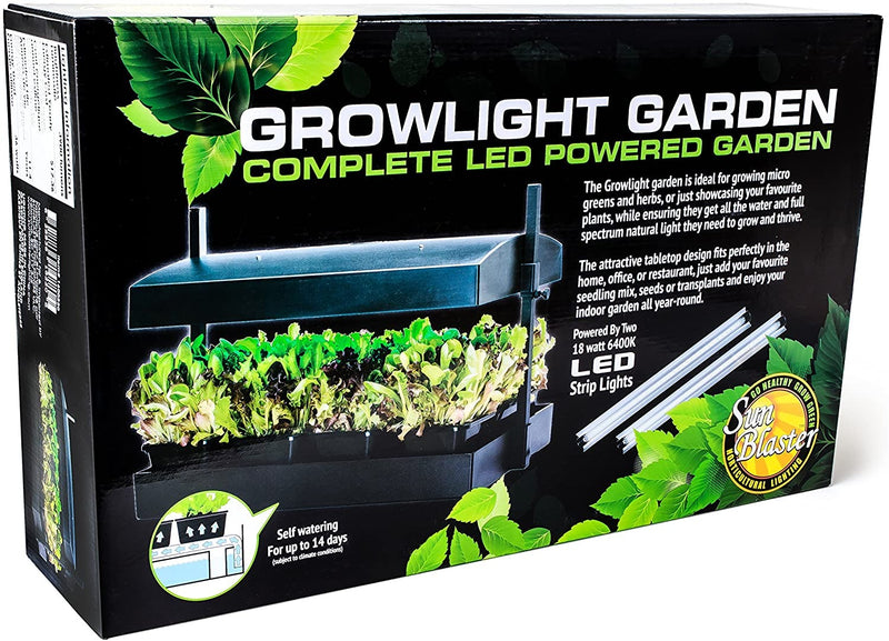 SunBlaster SL1600220 Growlight Garden-T5 Bulbs Included, 1 Count (Pack of 1), Black