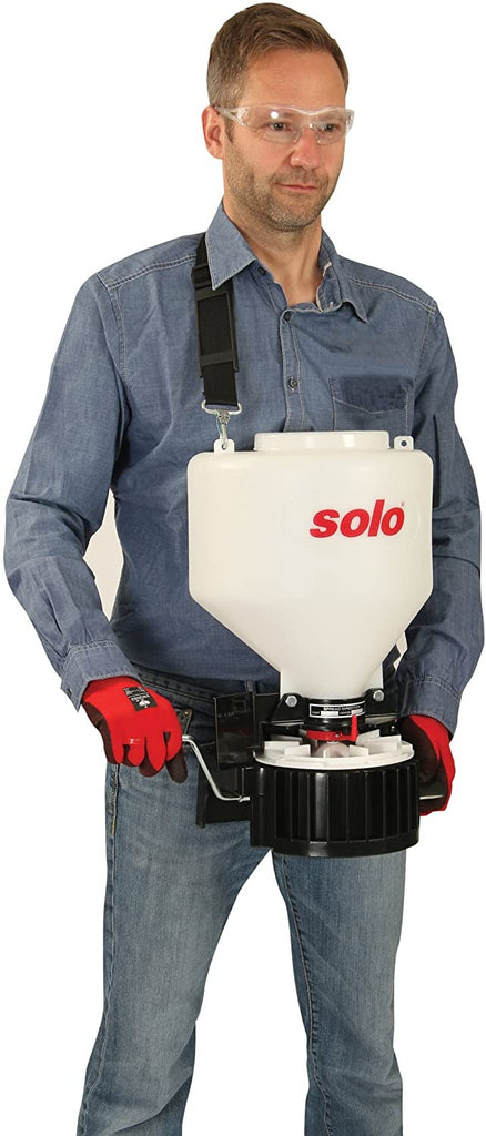 Solo shops 421-S Multi-Purpose Chest-Mount Portable Spreader 20 Pound Capacity