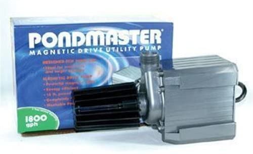 Danner Manufacturing, Inc. 2728 Pondmaster Pond-Mag, Magnetic Drive Water Pump, 1800 GPH, 2728, Black