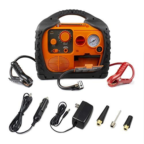 Wagan EL7561 Power Dome PLEX Battery Portable 1000 Amps Jump Starter Air Compressor 800 Watt Peak Surge Power Inverter