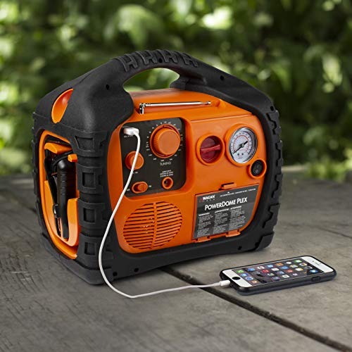 Wagan EL7561 Power Dome PLEX Battery Portable 1000 Amps Jump Starter Air Compressor 800 Watt Peak Surge Power Inverter