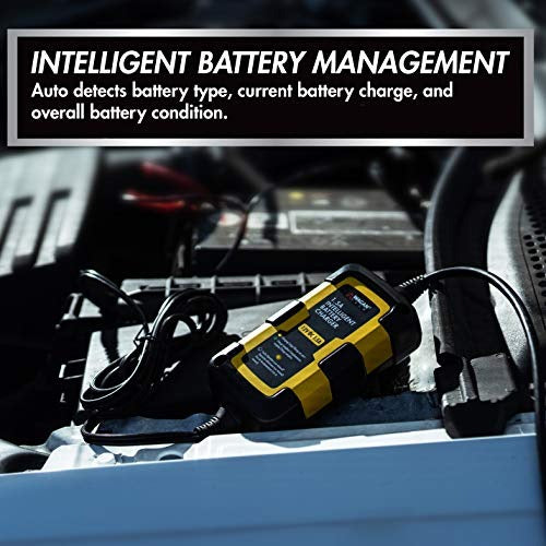 Wagan EL7402 12V 1.5A Intelligent Battery Charger, Battery Maintainer, Fully-Automatic Smart Charger