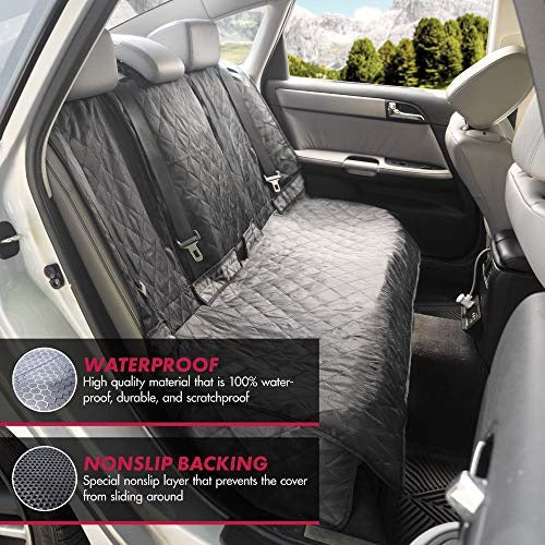 Wagan 6601 Road Ready Car Seat Protector Car Seat Cover Waterproof, Heavy-Duty and Nonslip Pet Car Seat Cover for Dogs with Large Size Fits for Cars, Trucks & SUVs, Black