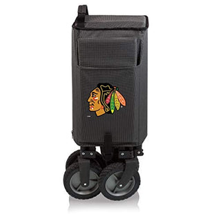 PICNIC TIME NHL Chicago Blackhawks Adventure Wagon Folding Wagon - Wagon Cart - Sport Utility Wagon - Beach Wagon Collapsible