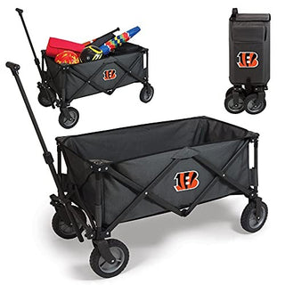 PICNIC TIME Cincinnati Bengals Adventure Wagon Folding Utility Tailgate Wagon
