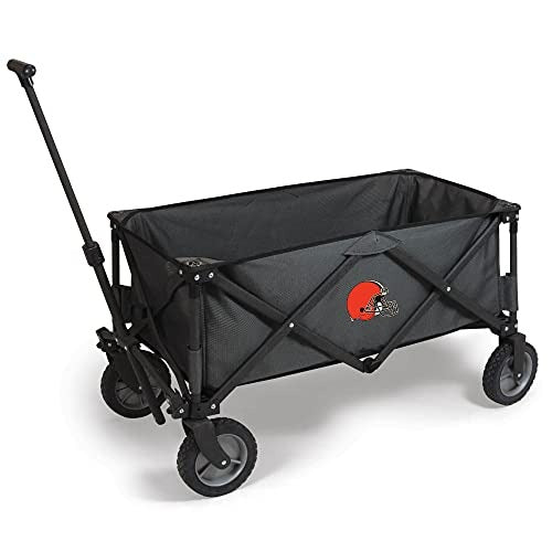 PICNIC TIME Cleveland Browns Adventure Wagon Folding Utility Tailgate Wagon