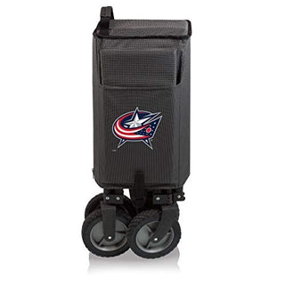 NHL Columbus Blue Jackets Adventure Wagon Folding Wagon - Wagon Cart - Sport Utility Wagon - Beach Wagon Collapsible