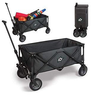 PICNIC TIME NHL Dallas Stars Adventure Wagon Folding Wagon - Wagon Cart - Sport Utility Wagon - Beach Wagon Collapsible