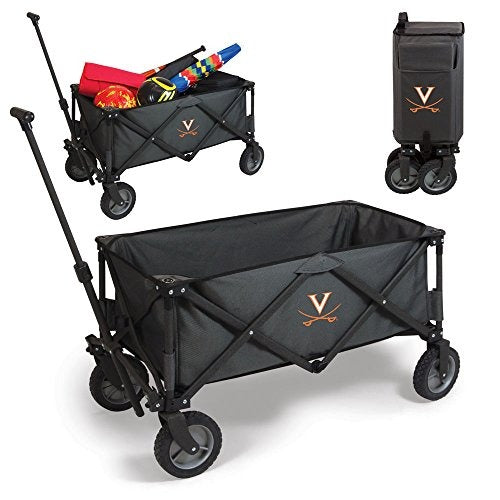 PICNIC TIME NCAA Virginia Cavaliers Adventure Wagon Folding Wagon - Wagon Cart - Sport Utility Wagon - Beach Wagon Collapsible
