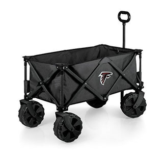 NFL Atlanta Falcons Adventure Wagon Elite All-Terrain Folding Beach Wagon with Big Wheels plus Table Top Lid & Soft Cooler Liner - Sport Utility Wagon - Garden Wagon Collapsible - Cooler Wagon Cart