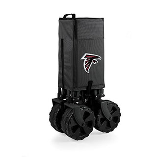 NFL Atlanta Falcons Adventure Wagon Elite All-Terrain Folding Beach Wagon with Big Wheels plus Table Top Lid & Soft Cooler Liner - Sport Utility Wagon - Garden Wagon Collapsible - Cooler Wagon Cart