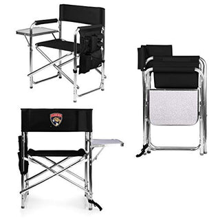 PICNIC TIME NHL Florida Panthers Sports Chair with Side Table - Beach Chair - Camp Chair for Adults