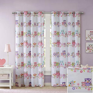 Mi Zone Kids Wise Wendy Window Valance, Pink, 50 x 63 in