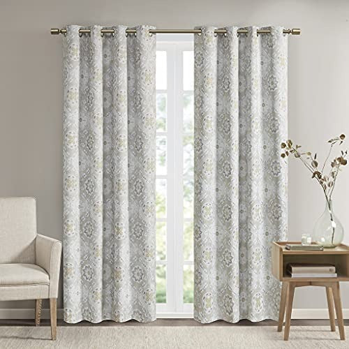 SUNSMART Polyester Printed Total Blackout Dobby Panel with Neutral
