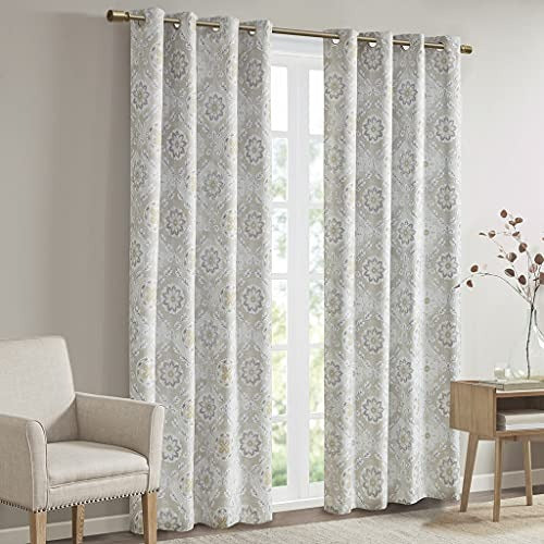 SUNSMART Polyester Printed Total Blackout Dobby Panel with Neutral