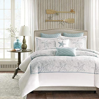 Harbor House Maya Bay Cotton Pillow, Blue, 12x20