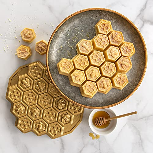 Nordic Ware Honeycomb Pull - Apart Pan, One Size, Gold