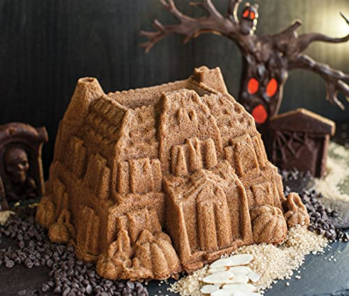 Nordic Ware Haunted Manor Bundt Pan, One, Bronze