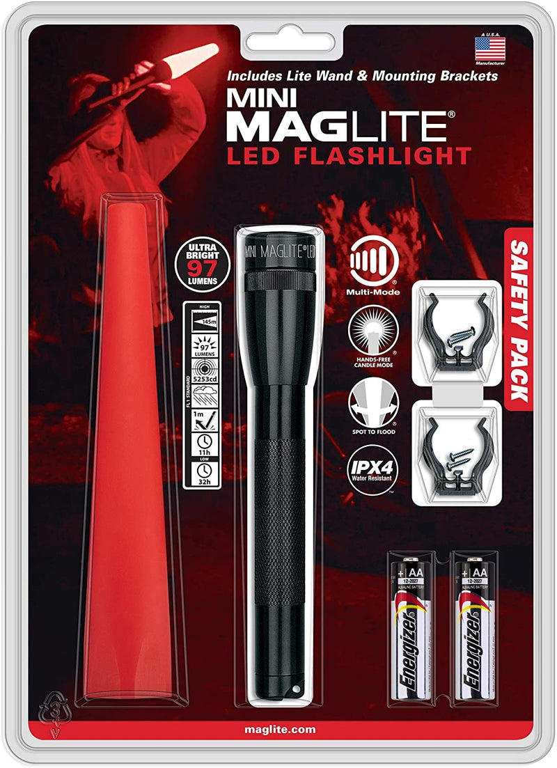 SP2201G MagLite, Mini Safety Pack, Aa Twist Head with 97 Lumens