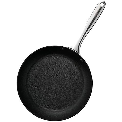 Starfrit 034720-004-0000 The Rock 8-inch Diamond Fry Pan, 8 in, Black