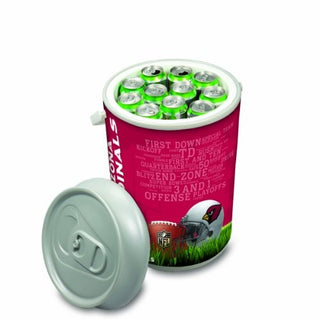 NFL Arizona Cardinals Digital Print Mega Can Cooler, One Size, Silver Gray
