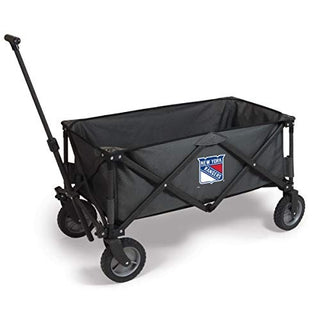 PICNIC TIME NHL New York Rangers Adventure Wagon Folding Wagon - Wagon Cart - Sport Utility Wagon - Beach Wagon Collapsible