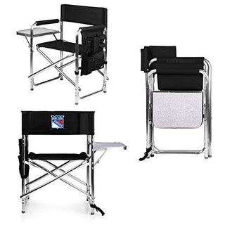 PICNIC TIME NHL New York Rangers Sports Chair with Side Table - Beach Chair - Camp Chair for Adults