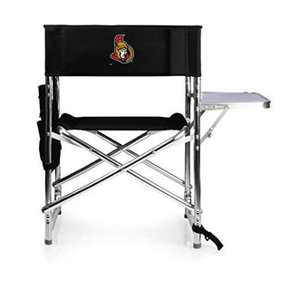 PICNIC TIME NHL Ottawa Senators Sports Chair with Side Table - Beach Chair - Camp Chair for Adults