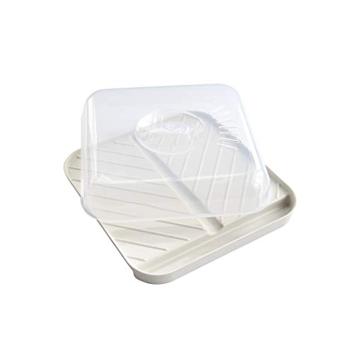 Nordic Ware - 60173 Nordic Ware Slanted Bacon and MeatTray, with Lid, White