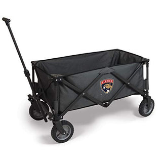 PICNIC TIME NHL Florida Panthers Adventure Wagon Folding Wagon - Wagon Cart - Sport Utility Wagon - Beach Wagon Collapsible