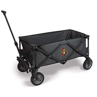 PICNIC TIME NHL Ottawa Senators Adventure Wagon Folding Wagon - Wagon Cart - Sport Utility Wagon - Beach Wagon Collapsible