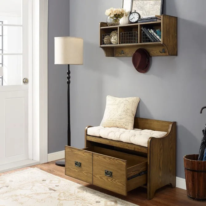Crosley Furniture Fremont  2PC Entryway Set in Coffee Color