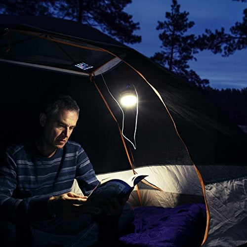 WAGAN 4302 Camplites 3000mAh Rechargeable 220lm USB LED Camping Lantern Light Flashlight 2 Hanging Hooks 3 Lighting Options High/Low/SOS for Camping, Hiking, Emergencies, Power Outage