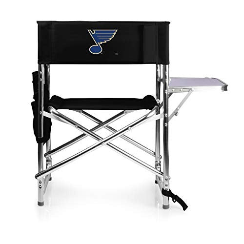 PICNIC TIME NHL St Louis Blues Sports Chair with Side Table - Beach Chair - Camp Chair for Adults