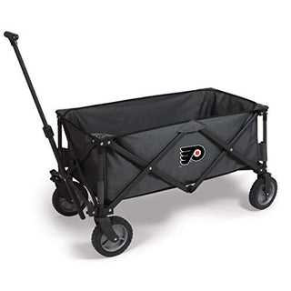 PICNIC TIME NHL Philadelphia Flyers Adventure Wagon Folding Wagon - Wagon Cart - Sport Utility Wagon - Beach Wagon Collapsible