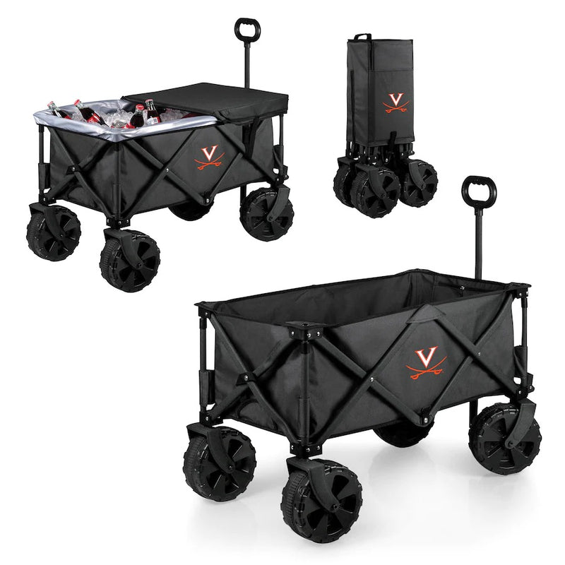 Virginia Cavaliers Adventure Wagon Elite All-Terrain Folding Utility Wagon - Charcoal