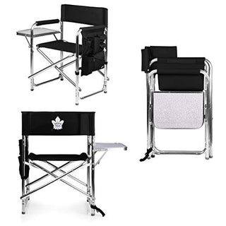 PICNIC TIME NHL Toronto Maple Leafs Sports Chair with Side Table - Beach Chair - Camp Chair for Adults