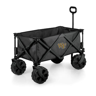 Wake Forest Demon Deacons Adventure Wagon Elite All-Terrain Folding Utility Wagon - Charcoal