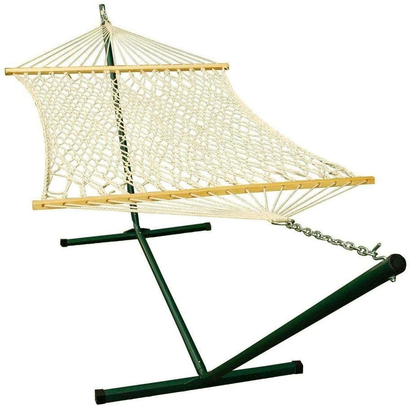 Rope Hammock 11 Ft. And 12 Ft. Steel Stand Combination, Comfortable and Convenient for Your Indoor or Outdoor Pleasure