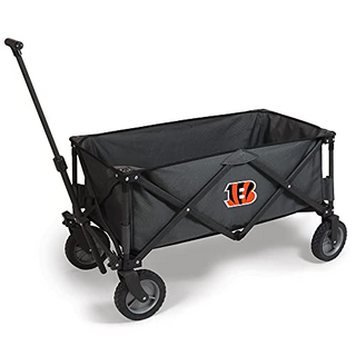 PICNIC TIME Cincinnati Bengals Adventure Wagon Folding Utility Tailgate Wagon