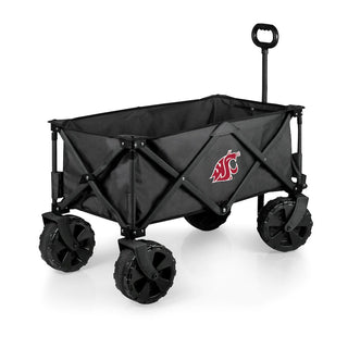 Washington State Cougars Adventure Wagon Elite All-Terrain Folding Utility Wagon - Charcoal