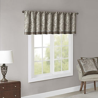 Aubrey Window Valance, Blue, 50 x 18 in
